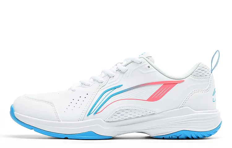 Li Ning Flying Eagle Breathable Badminton Shoes Unisex White Blue