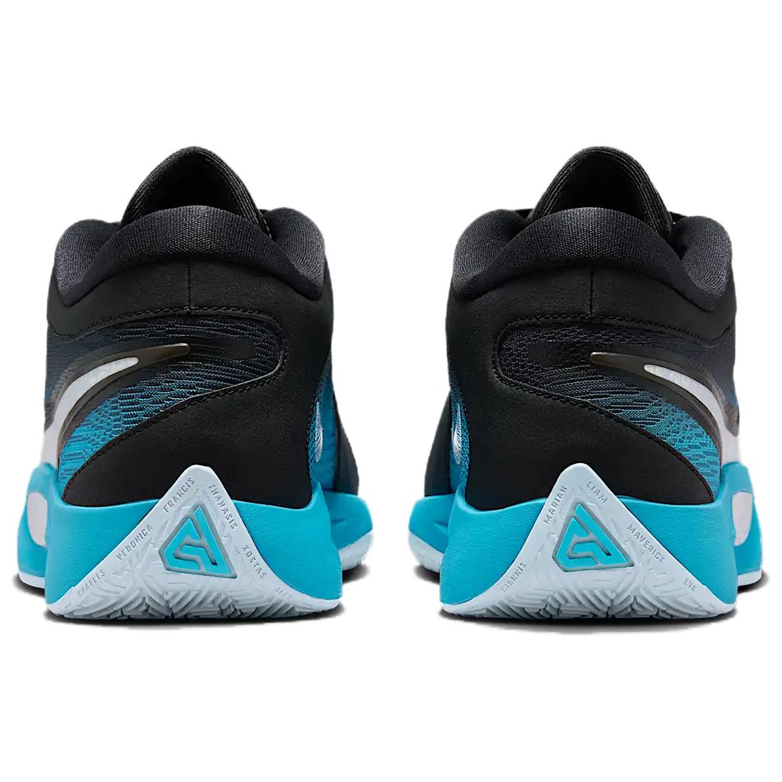 Nike Giannis Freak 6 Slip Resistant Abrasion Resistant Low top Basketball Shoes Unisex Blue Black