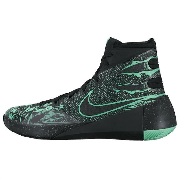 Nike Hyperdunk 2015 Black Green Glow