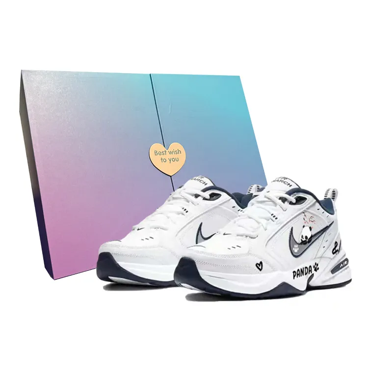 Nike Air Monarch 4 Box, Waxflower Tarepanda, Lazy Panda, Versatile Slip Resistant Abrasion Resistant