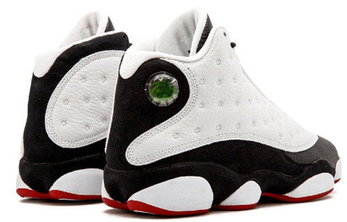 Мужские кроссовки Jordan Air Jordan 13 2013 (бело-черно-красные) — Белый / чёрный / красный — фото 4