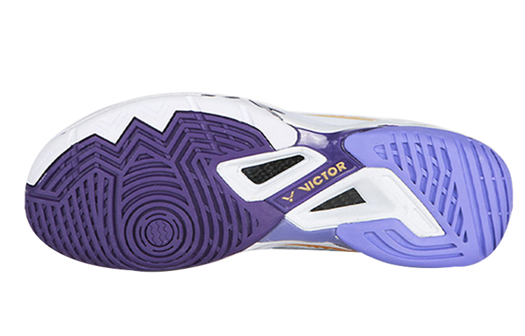 VICTOR 9200Tty Slip Resistant Low top Badminton Shoes Unisex White Purple