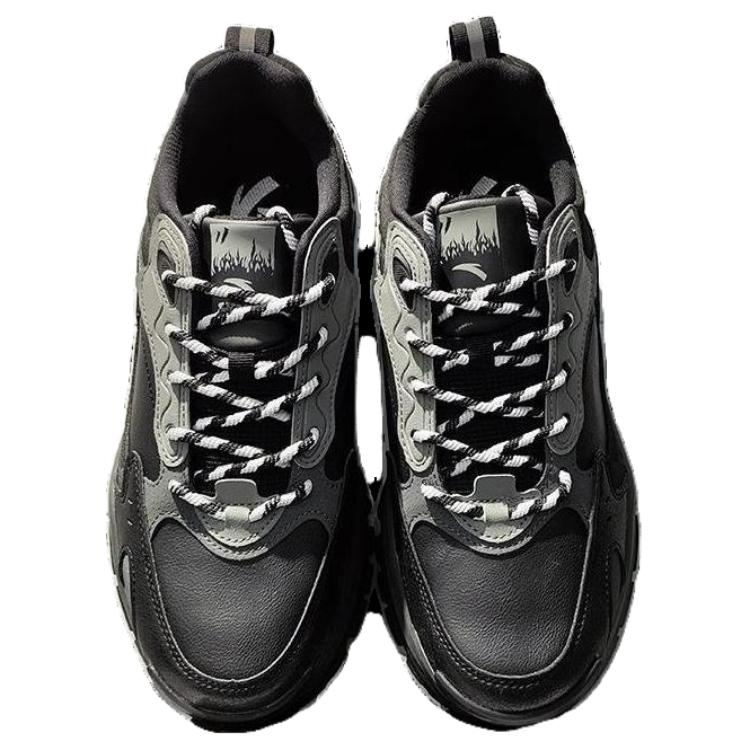 Anta Breathable Coverage Low top Mountaineering Shoes Men’s Black Gray