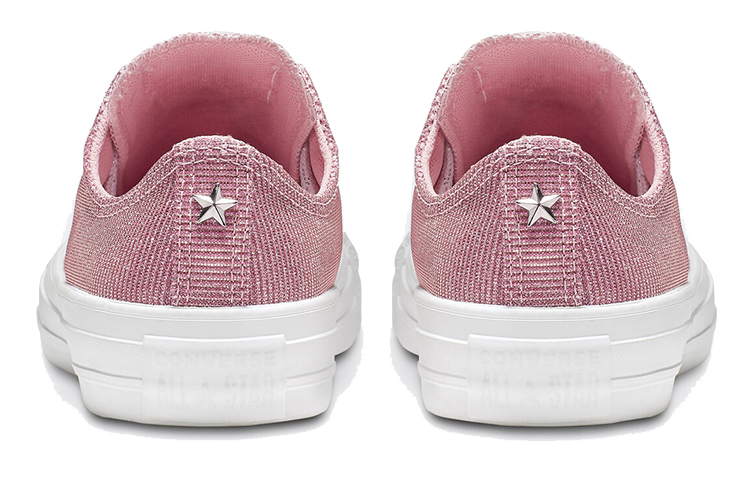 Женские кеды Converse Chuck Taylor All Star Starware Low Top (розово-белые) — Розовый / белый — фото 5