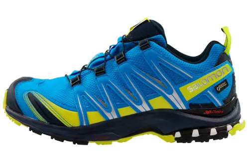 SALOMON XA PRO 3D Gt Fashion Abrasion Resistant Breathable Low top Outdoor Functional Shoes Men's Blue Yellow