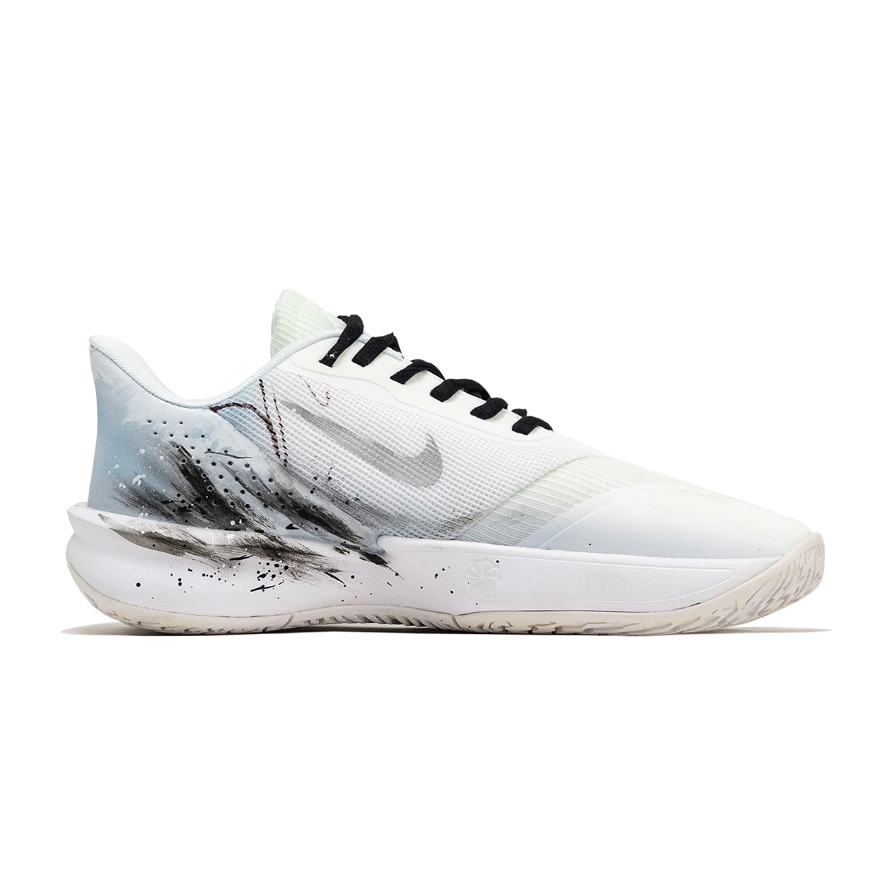 Nike Precision 7 Ao Guang And Moonlight Cushioning Low top Basketball Shoes Unisex Gray White