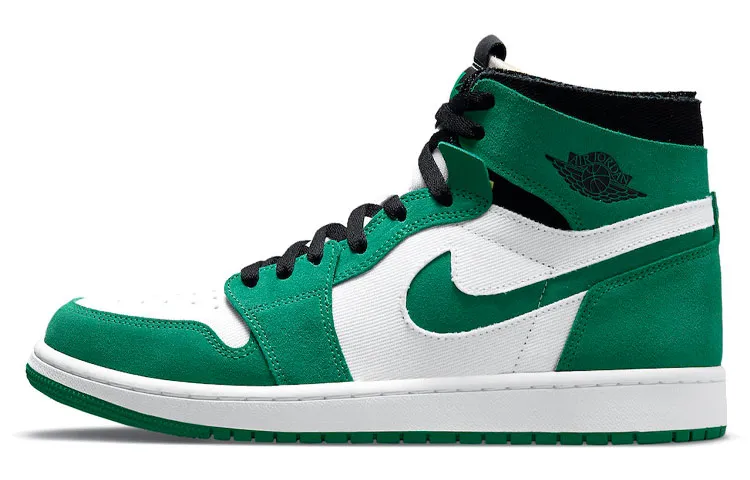Jordan Air Jordan 1 Zoom Air Cmft 'Stadium Green' High top Vintage Basketball Shoes Men's White Green