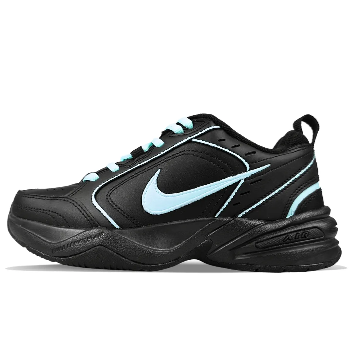 Nike Air Monarch 4 Slip Resistant Slip Resistant Low top Chunky Sneakers Unisex Black