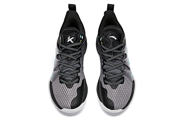 Anta Mountain 1 Abrasion Resistant Slip Resistant Low top Performance Basketball Shoes Men’s Black Gray
