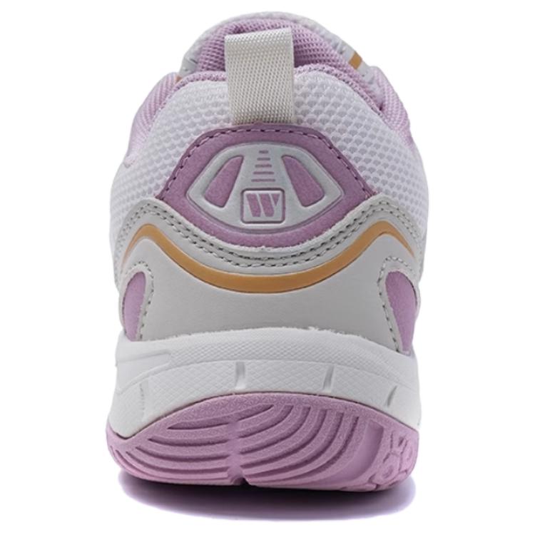 Warrior Cushioning Slip Resistant Cushioning Slip Resistant Low top Badminton Shoes Unisex Beige Purple Gold