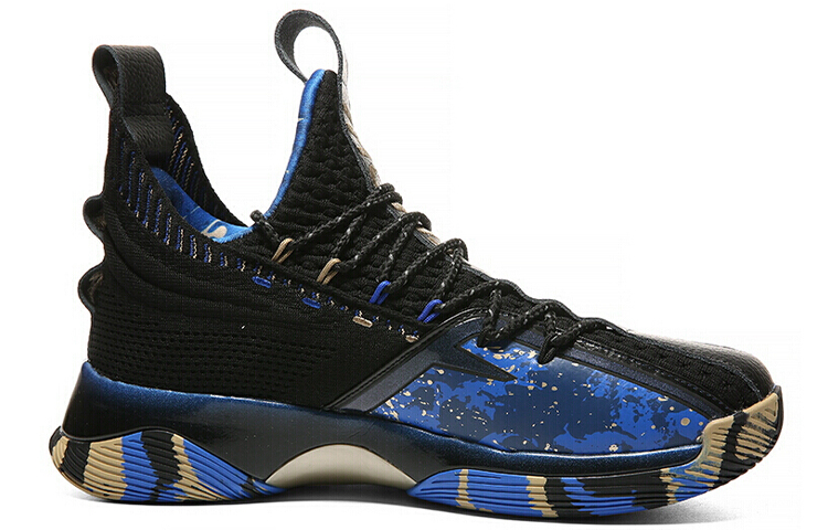 PEAK Taichi Collection Orca Non slip Lightweight High top Performance Basketball Shoes Men’s Black Light Gold
