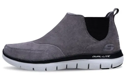 Skechers Flex Advantage 2.0 Chelsea Boots Men's Low Top Charcoal Gray