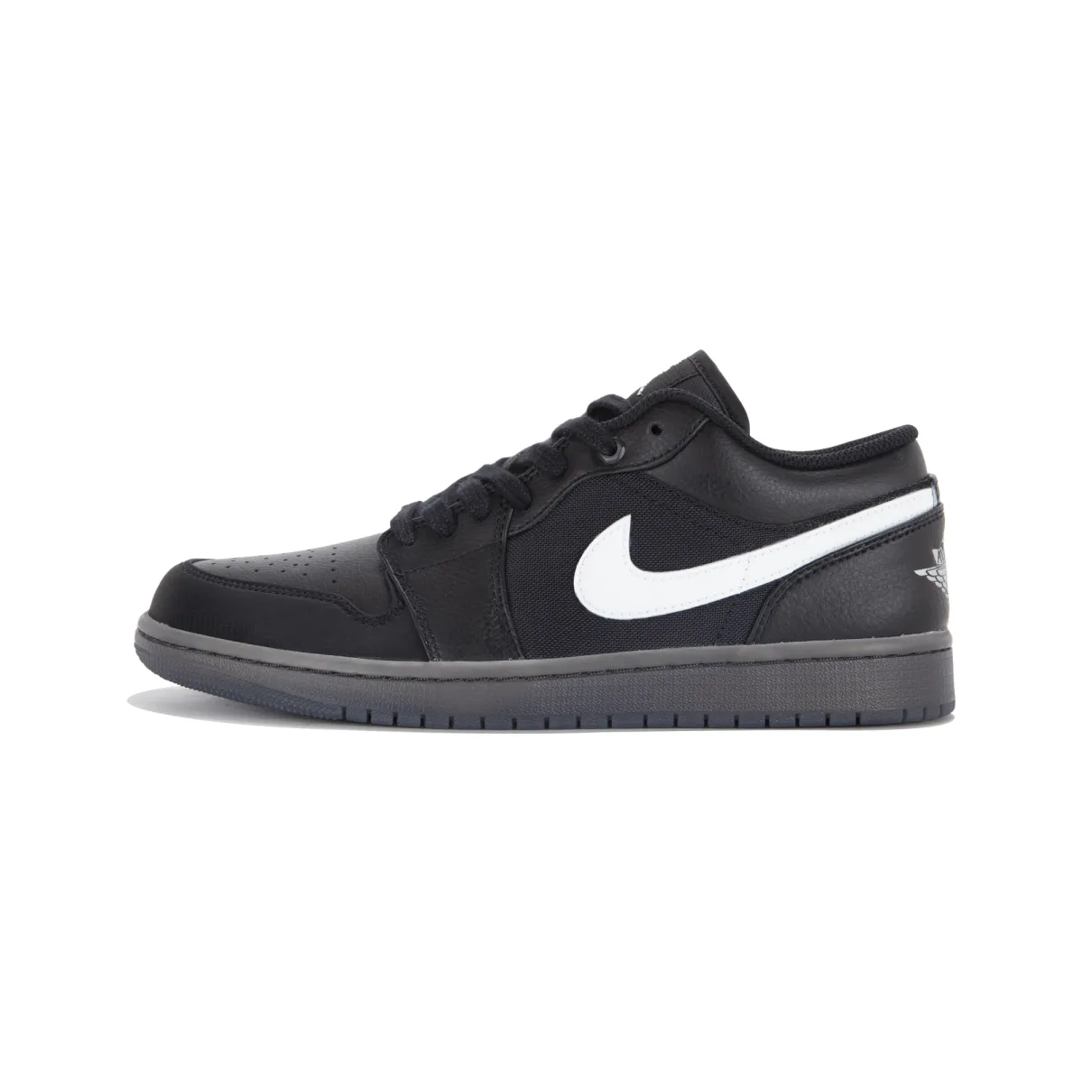 Jordan Air Jordan 1 Slip Resistant Abrasion Resistant Low top Vintage Basketball Shoes Unisex Black