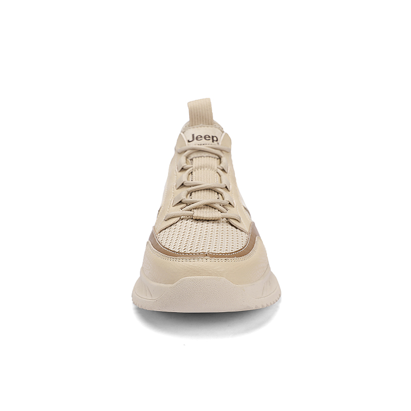 Jeep Abrasion Resistant Cushioning, Odor Resistant Low top Mountaineering Hiking Shoes Men’s Beige
