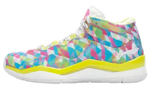 LiNing WOW 3 Wade's Way 3 Dazzling Comfort Comfortable Non-Slip Lightweight Mid-top Basketball Shoes Men's Colorful