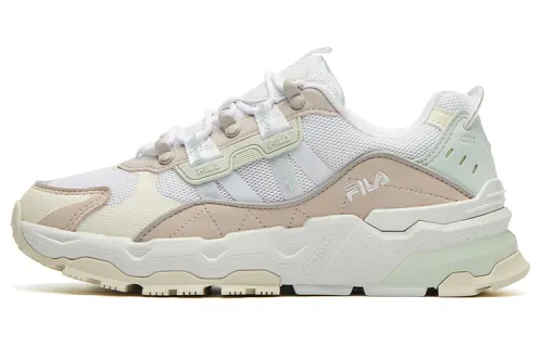FILA Trek Baby's Breath Low top Chunky Sneakers Women's Beige White Pink