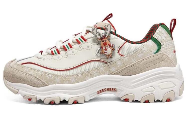 Женские кроссовки Skechers D'LITES 1.0 (белые)