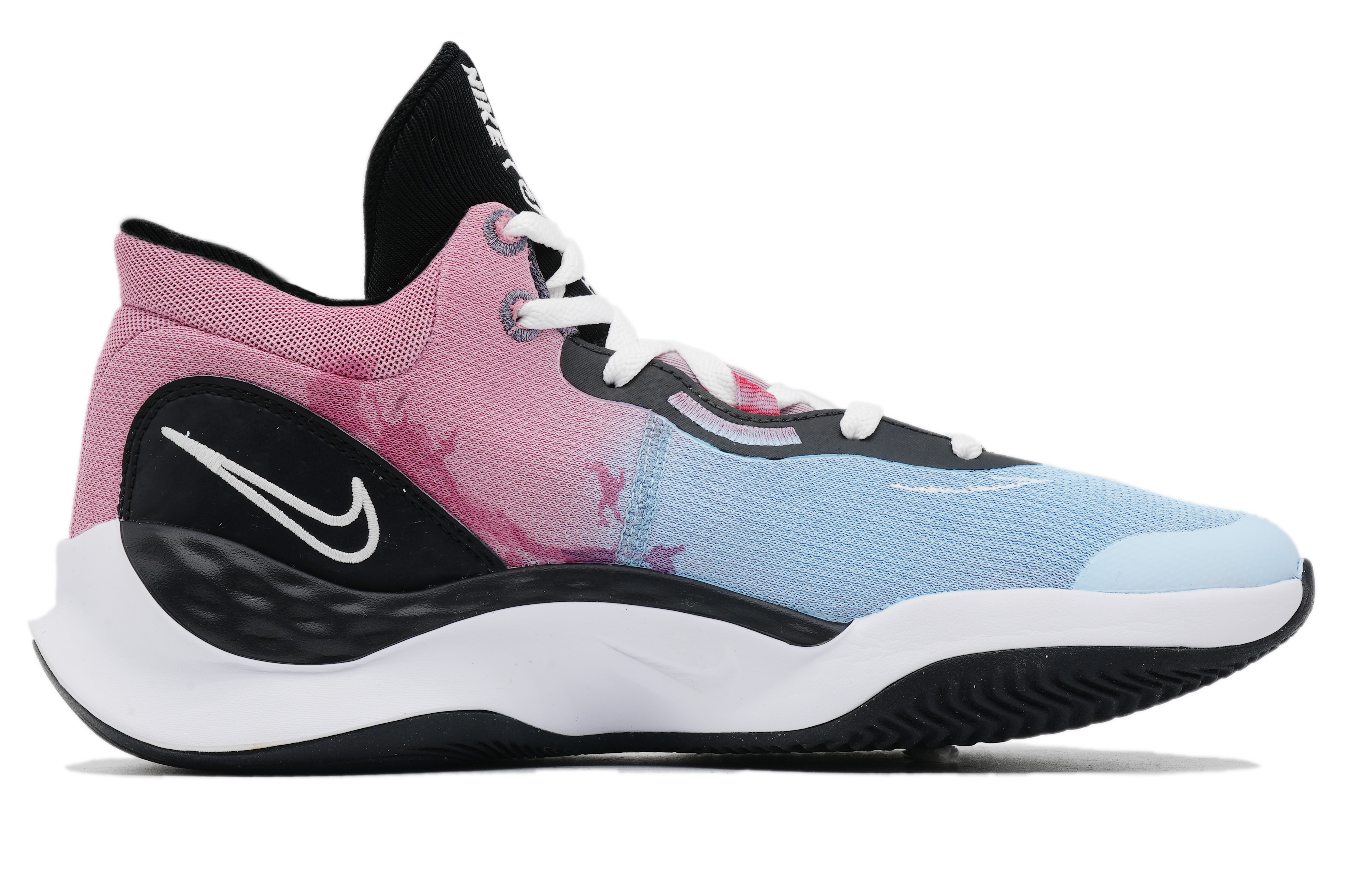 Nike Renew Elevate 3 Cushioning Slip Resistant Abrasion Resistant Low top Basketball Shoes Unisex Blue Pink