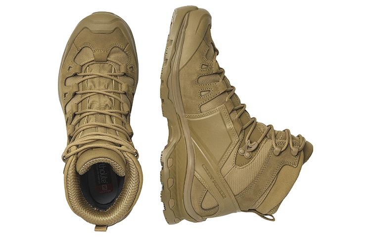 SALOMON QUEST 4D FORCES 2 Textile, Leather Abrasion Resistant High top Hiking Shoes
