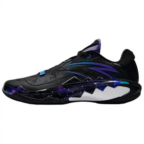 Anta Swagger 1 Textile, Synthetic Leather Cushioning Abrasion Resistant Support Low top Basketball Shoes Men's Black