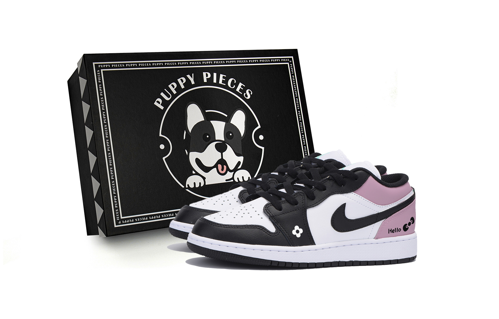 Jordan Air Jordan 1 Sweet, Cool, And Vintage, Special Shoe Box Low top Vintage Basketball Shoes Men’s White Pink