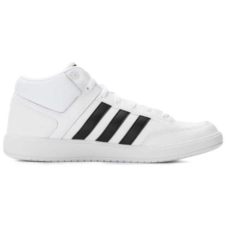 Adidas Cloudfoam All Court Slip Resistant Abrasion Resistant Mid top Tennis Shoes Unisex White