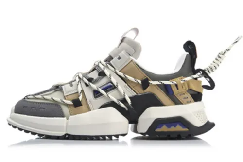 Li Ning Cushioning Slip Resistant Abrasion Resistant Cushioning Slip Resistant Abrasion Resistant Chunky Sneakers Men's