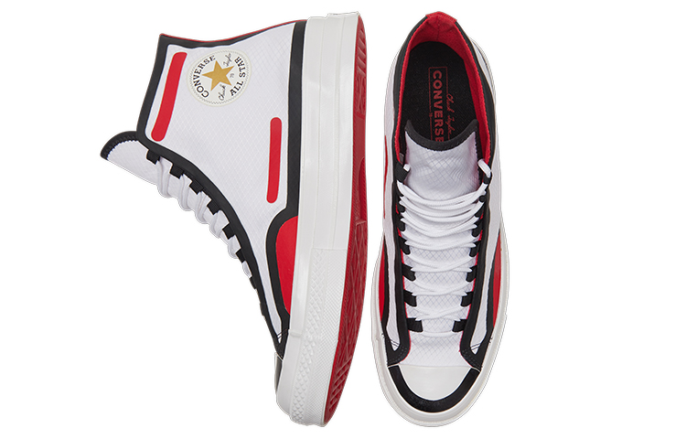 Кеды Converse 1970s Chuck Taylor All Star (бело-красно-черные) — Белый / красный / чёрный — фото 4