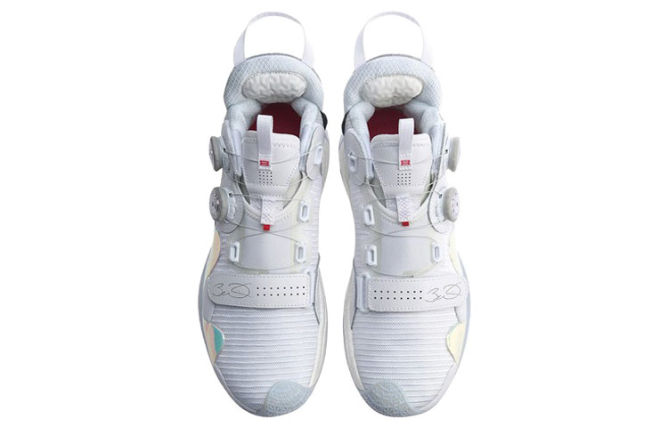 Li Ning WOW 8 Non slip Lightweight High top Basketball Shoes Men’s White