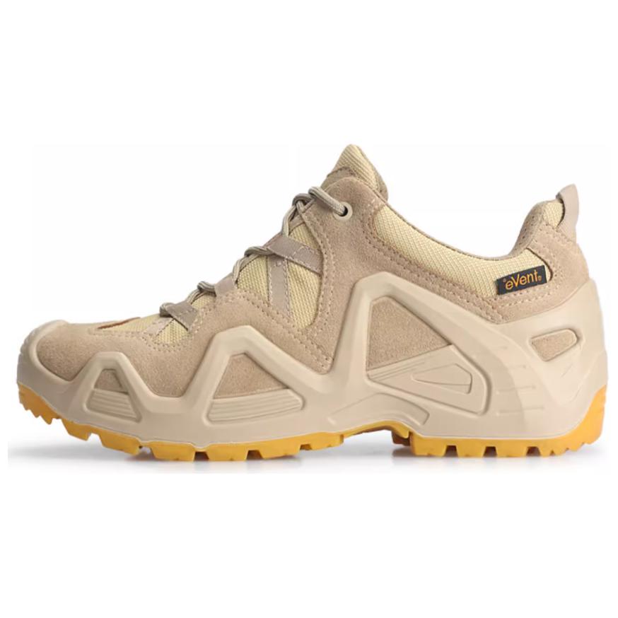 XGN Slip Resistant Abrasion Resistant Low top Mountaineering Shoes Men’s Beige Brown