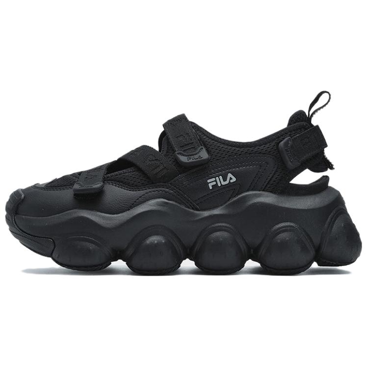 FILA FRAGOLA Breathable Height Increasing Abrasion Resistant Cushioning Lightweight River Trekking Shoes Women's Black