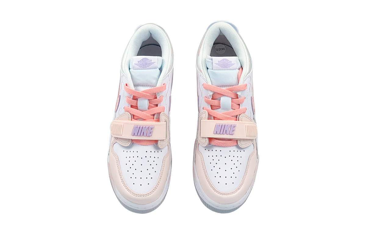Jordan Legacy 312 Slip Resistant Abrasion Resistant Low top Vintage Basketball Shoes Women’s White Pink
