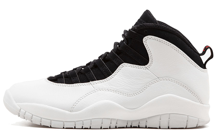 Jordan Air Jordan 10 Retro I'm Back Leather OG Style Trendy and Comfortable Shock Absorbing Anti-Slip Mid-top Retro Basketball Shoes Men's Black and White