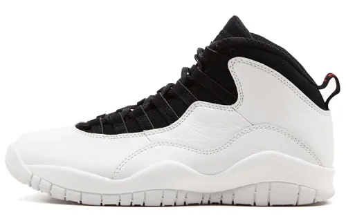 Jordan Air Jordan 10 Retro I'm Back Leather OG Style Trendy and Comfortable Shock Absorbing Anti-Slip Mid-top Retro Basketball Shoes Men's Black and White