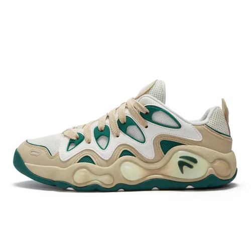FILA FUSION VERTICAL Crack Shoes Low top Basketball Shoes Men's White Brown