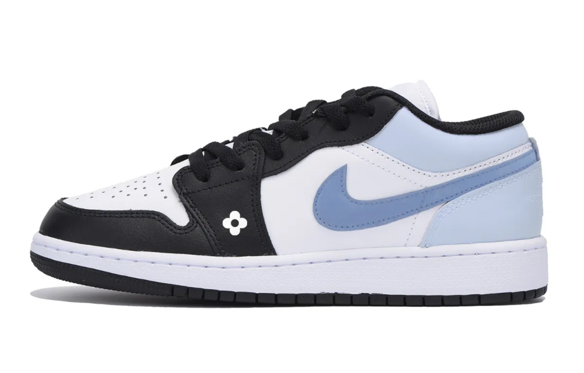Jordan Air Jordan 1 Low top Vintage Basketball Shoes Men's White Blue