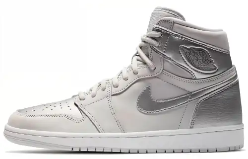 Jordan Air Jordan 1 high og co.jp tokyo leather Tokyo trendy and versatile shock-absorbing, non-slip and wear-resistant high-top retro basketball shoes men's gray