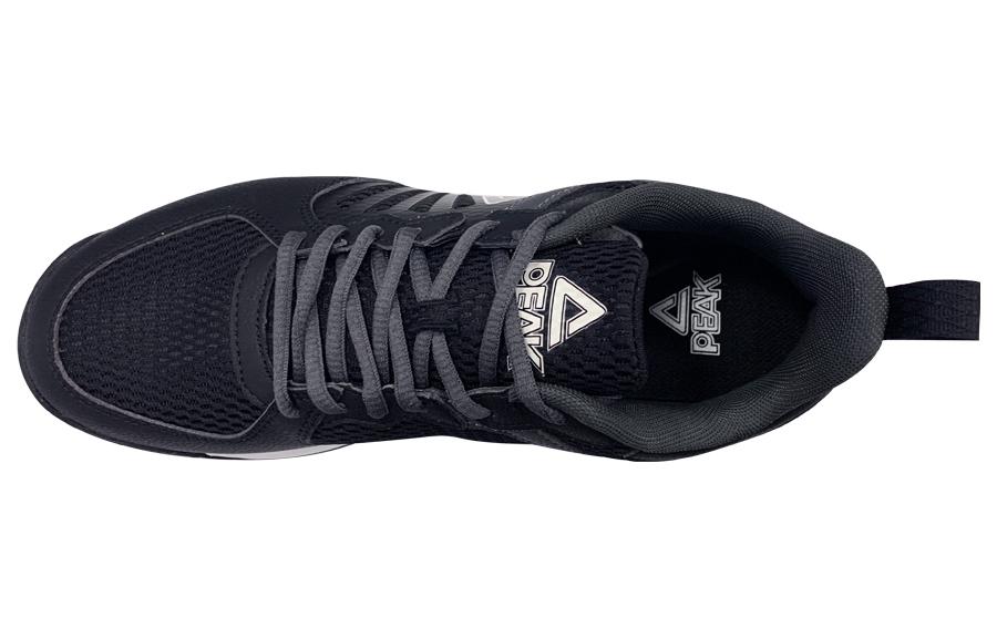 PEAK Slip Resistant, Abrasion Resistant, Breathable Low top Badminton And Table Tennis Shoes Unisex Black White