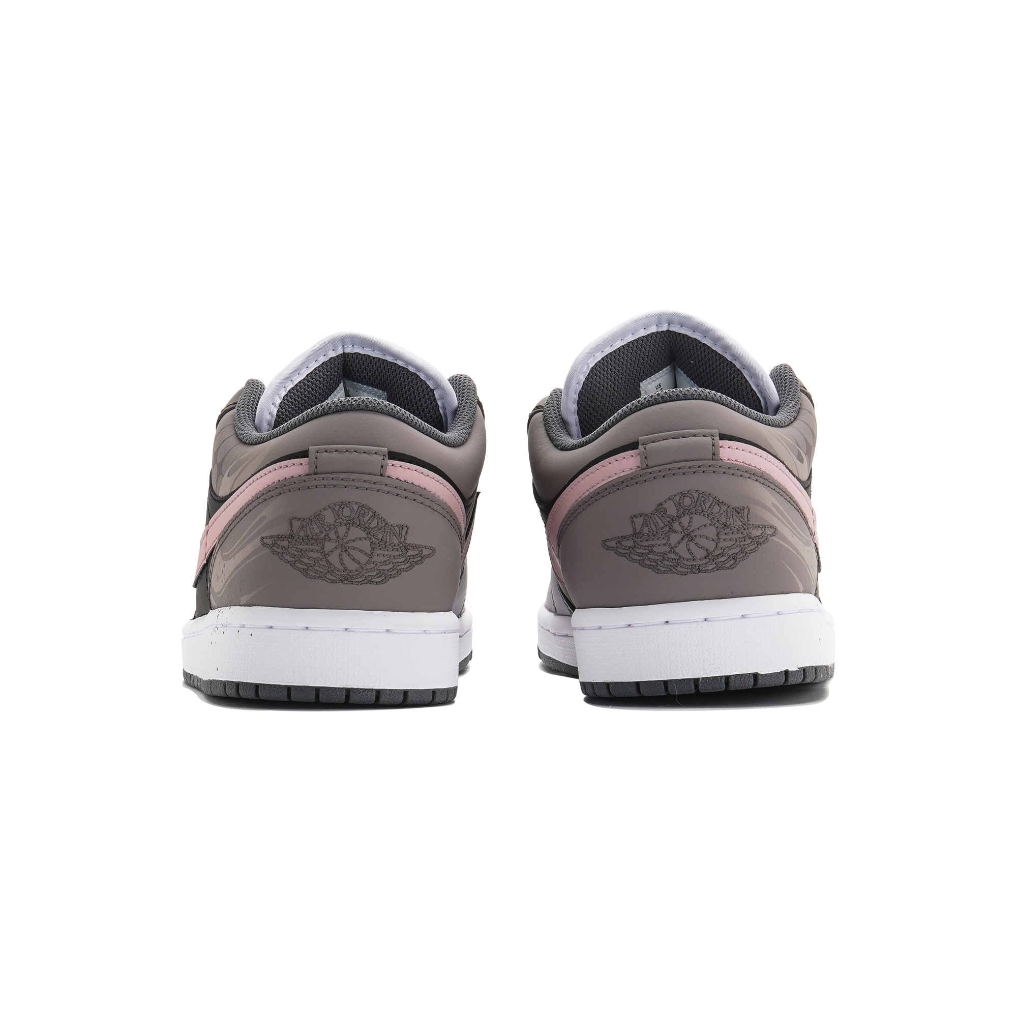 Jordan Air Jordan 1 Abrasion Resistant Abrasion Resistant Low top Vintage Basketball Shoes Unisex Black Brown Pink