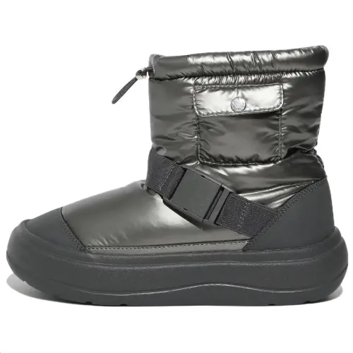 FILA Puffer Short Snow Boots Unisex Silver Gray