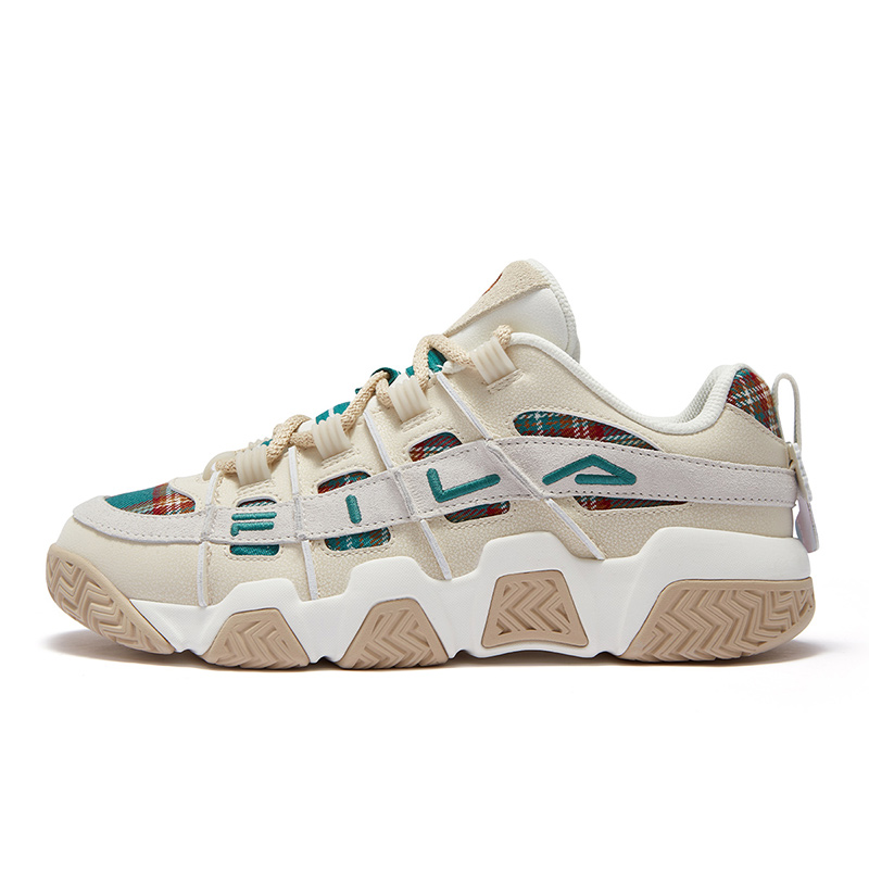 FILA FUSION BUSTER Puffy Shoes Low top Basketball Shoes Men’s White Green