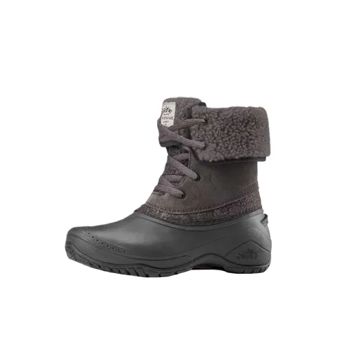 THE NORTH FACE Shellista Leather Ankle Boots Women's Dark Gray