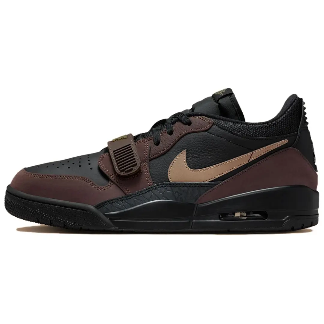Jordan Legacy 312 Low top Vintage Basketball Shoes Men's Black Brown