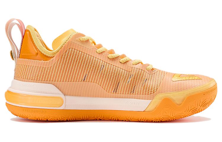 PEAK Slip Resistant Abrasion Resistant Low top Basketball Shoes Men’s Yellow