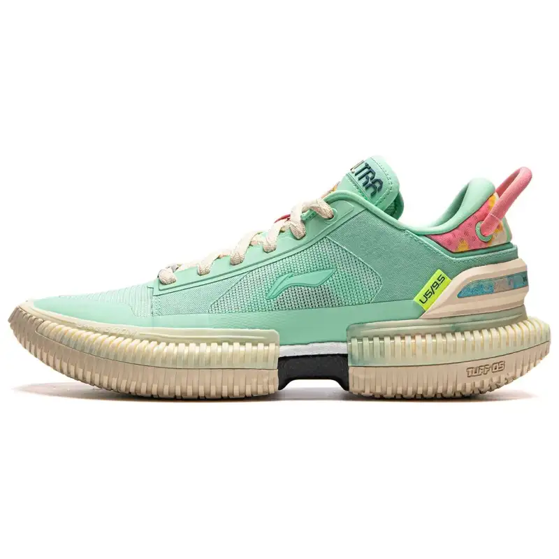 Li Ning Slip Resistant Abrasion Resistant Low top Basketball Shoes Men's Cooling Green