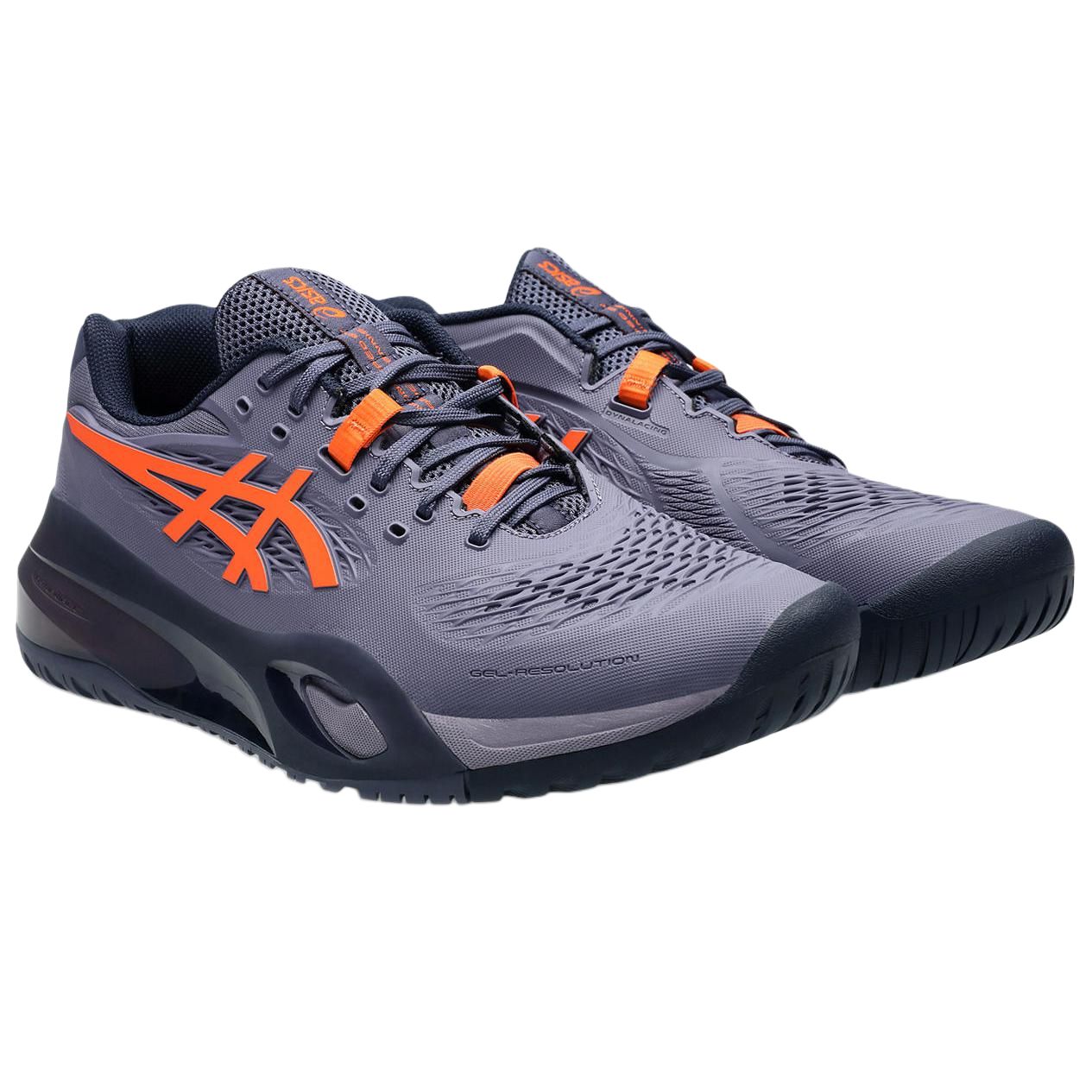 ASICS Gel Resolution X Greyish Purple Nova Orange