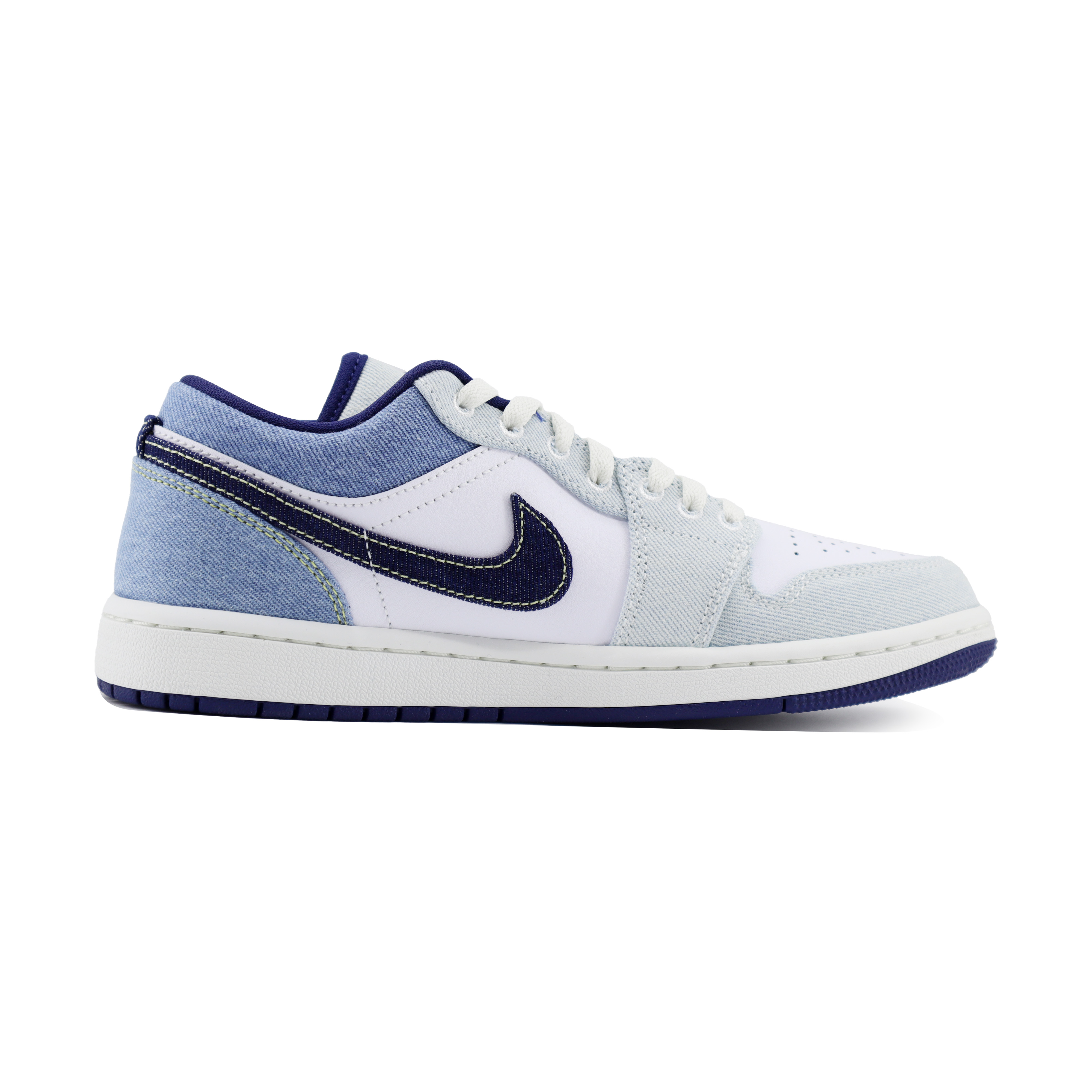 Jordan Air Jordan 1 Low SE Slip Resistant Abrasion Resistant Low top Vintage Basketball Shoes Men’s White Blue