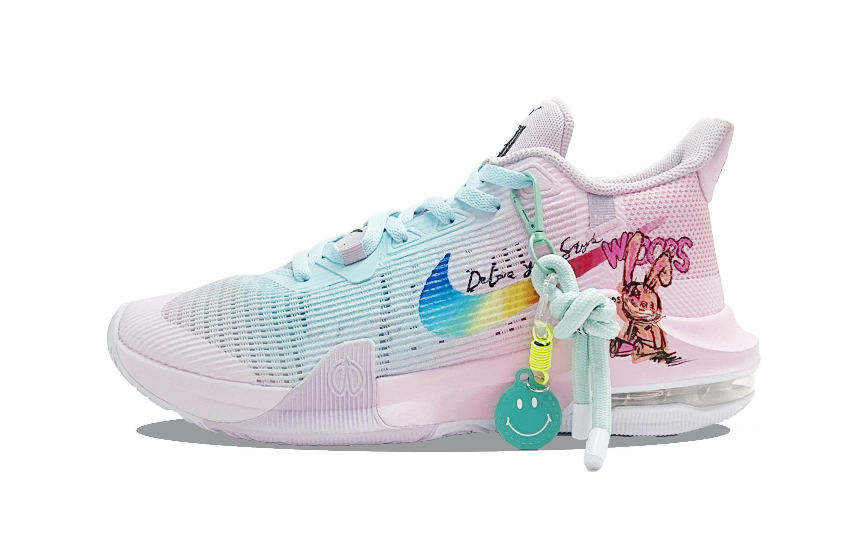 Nike Air Max Impact 3 Slip Resistant Abrasion Resistant Low top Basketball Shoes Men’s Blue Pink