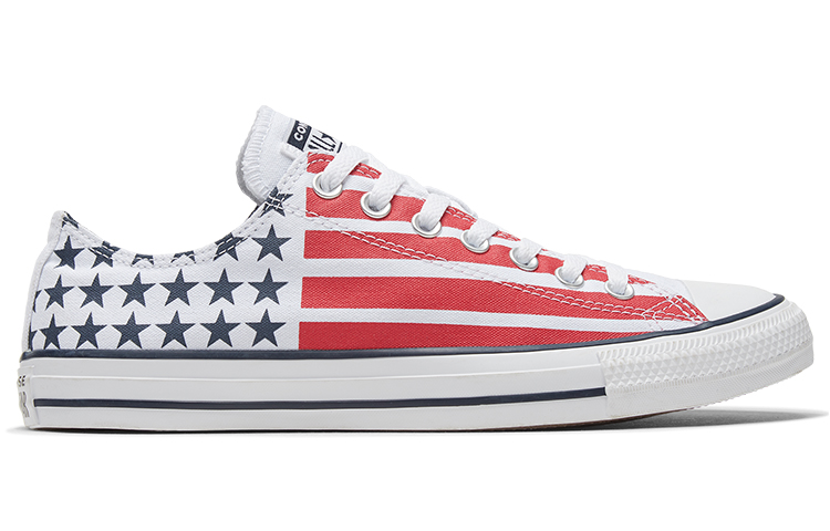 Кеды Converse Chuck Taylor All Star Low Striped (розово-белые) — Розовый / белый — фото 2