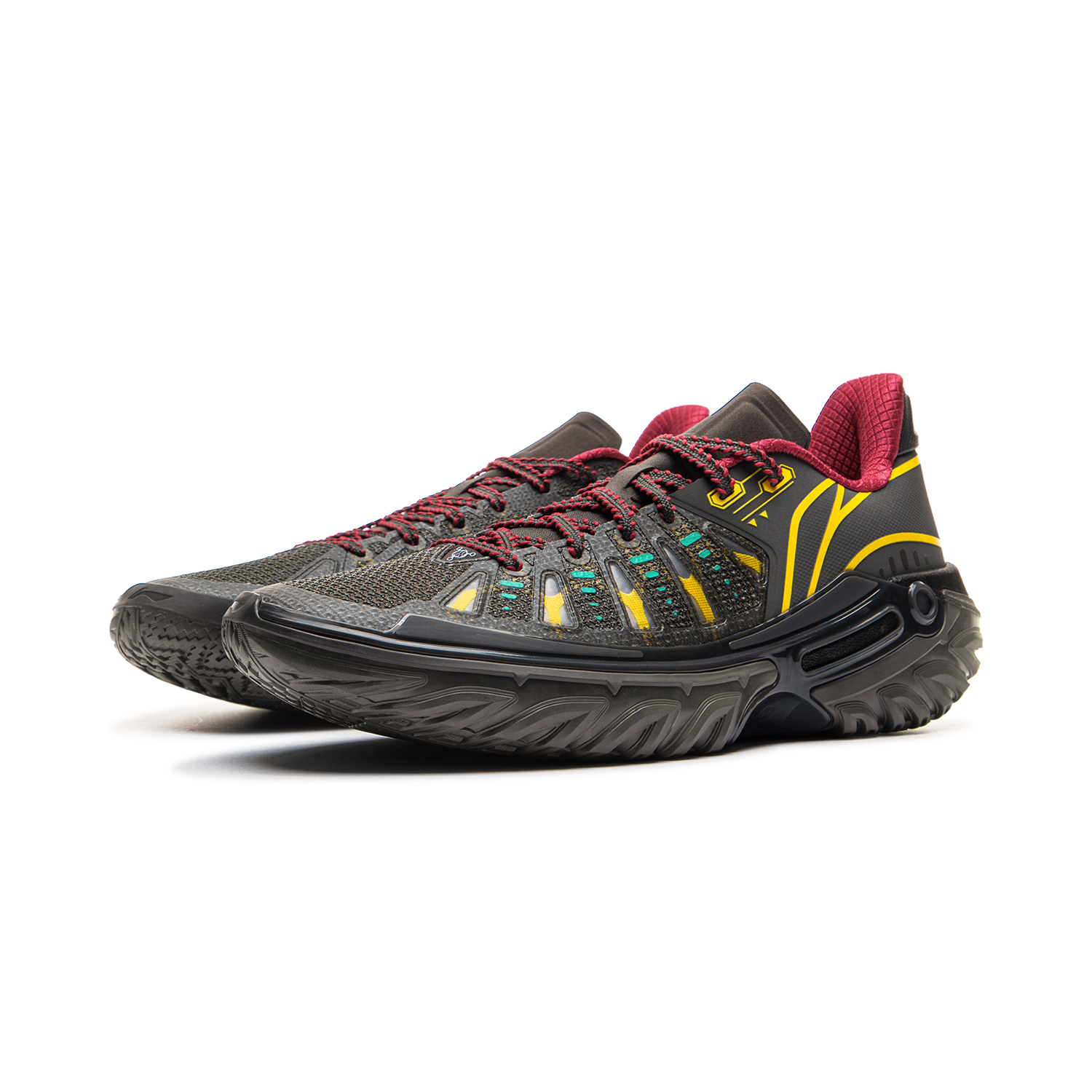 Li Ning Jie Ao 2 Cushioning Slip Resistant Abrasion Resistant Breathable Rebound Anti Twist Grip Low top